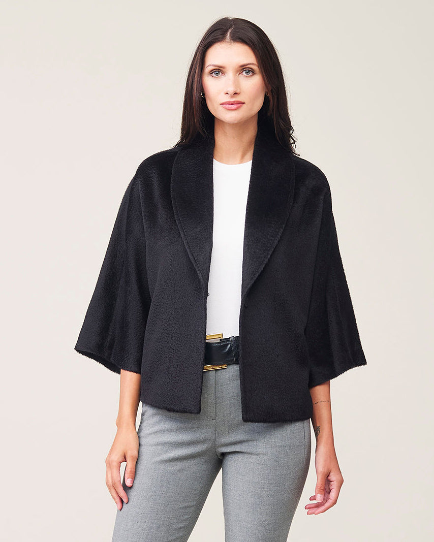 Agnes Zibeline Cropped Jacket – Belamonde