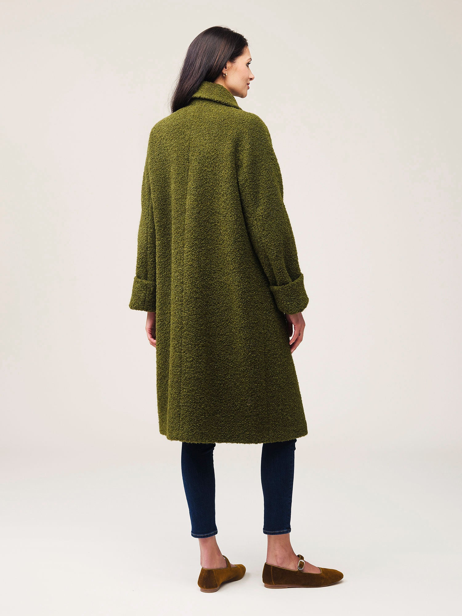 Green 2025 boyfriend coat